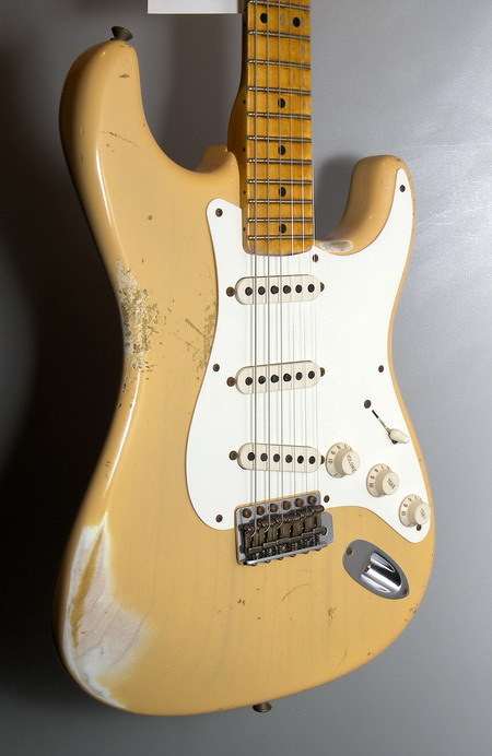 SOLD C.SHOP 2014 56 HEAVY RELIC STRATOCASTER NOCASTER BLONDE